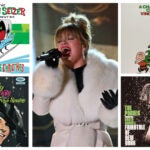 Kelly Clarkson & Christmas album covers